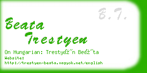 beata trestyen business card